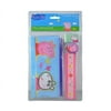 Peppa Pig Stationery Set- Pencil Pouch, Sharpener, Eraser, Ruler