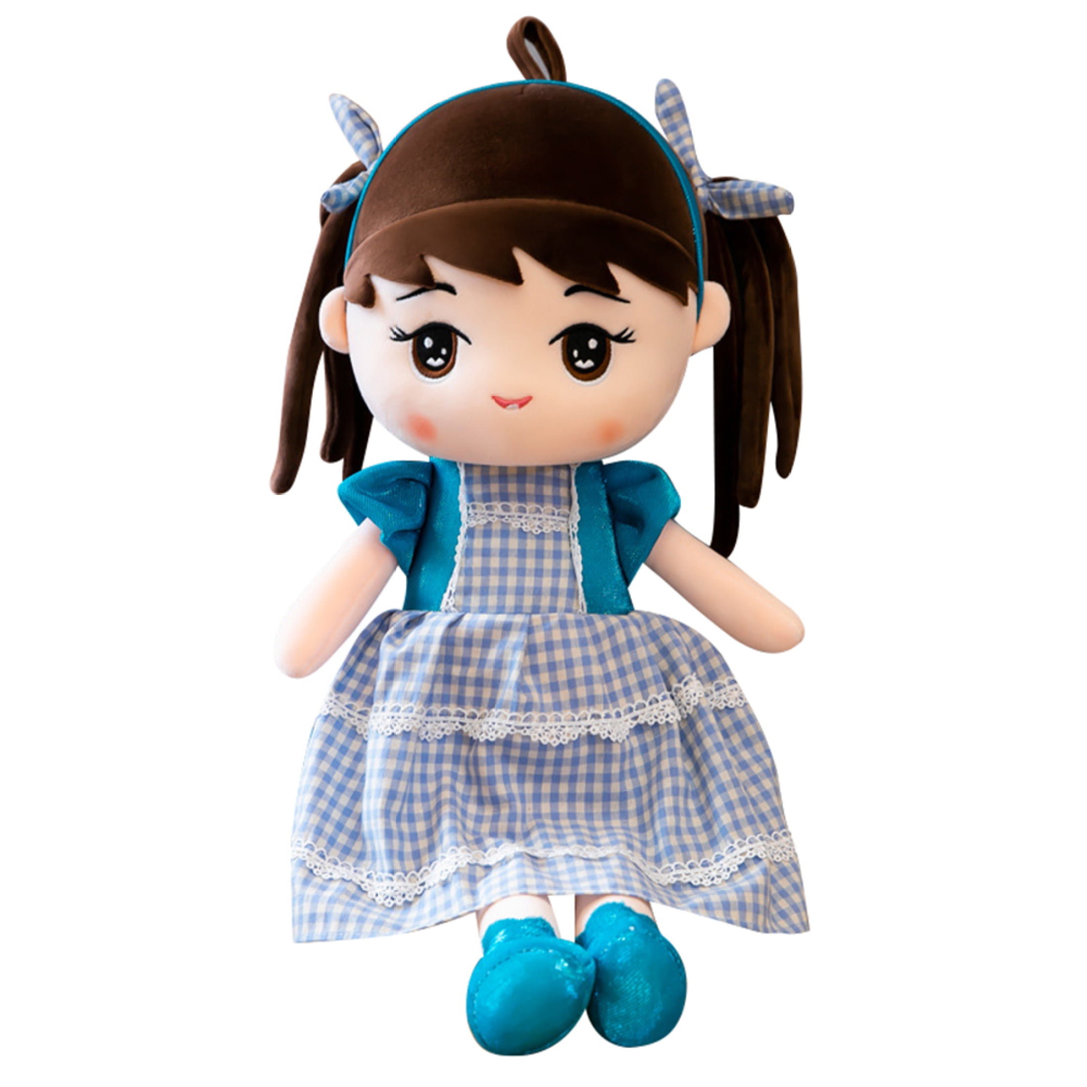 Surakey 2Pcs Baby Dolls，Girl Rag Plush Dolls for 2+ Year Old for Kids