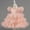 Pink, variant on Girls Cute Party Dress Fashion Flowy Ruffle Mesh Layered Puff Sleeve Princess Dresses Bow Back Crewneck Ball Gown