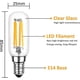 thumbnail image 5 of Led Bulb, T25 E14 4w Warm White Bulb 6000k, 400lm, Led Tubular Filament Bulb For Cooker Hood, Non-dimmable, Pack Of 2, 5 of 5