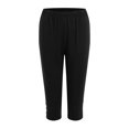 thumbnail image 5 of vigerkar Women's Joggers Pants Elastic Waist Athletic Leggings Loose Fit Tapered Lounge Pants for Workout Yoga Running Black, 3XL, 5 of 7