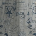 thumbnail image 3 of Levtex Home - Beach Life - Window Panel with Rod Pocket - One Curtain Panel 84 inch Length - Coastal Toile - Navy and Cream - 100% Cotton - Lined, 3 of 3