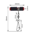thumbnail image 4 of Fishing Line Sinker Slide Winding Head Snap String Hook Bracket Sea Black 23mm, 4 of 5