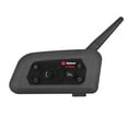 thumbnail image 1 of V6 Motorcycle Helmet 5.1 Headset  Communication System Full Duplex Riding Real-Time Waterproof&Wind-proof 1Pcs Bla, 1 of 7