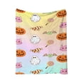 thumbnail image 2 of Halloween Decorations Savings, Tarmeek Halloween Throw Blanket Flannel Soft Warm Fleece Decorative Festive Decor for Sofa Bed Couch All Season Lightweight Vacuum Packed, Halloween Decor, 2 of 9