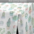thumbnail image 4 of Agave Dog Crate Cover, Cactus Motifs Tropical Plants Flowers in Pots Minimalistic Sketch Pattern, Easy to Use Pet Kennel Cover for Dogs, 35" x 23" x 27", White and Multicolor, by Ambesonne, 4 of 6