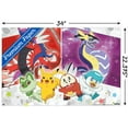 thumbnail image 2 of Pokemon - Group Sparkle Wall Poster with Pushpins, 22.375" x 34", 2 of 6