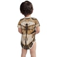 thumbnail image 3 of Yiaed Vintage Dragonfly Artwork Print Infant Climbing Short Sleeve Onesie One-Piece Baby Bodysuit Clothes 0-12 Months -18 Months, 3 of 6