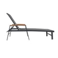 thumbnail image 5 of Christopher Knight Home Oxton Outdoor Aluminum Chaise Lounge (Set of 2) by  Black Mesh, 5 of 5