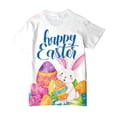 thumbnail image 6 of UngA Easter Shirt Toddler Girl Bunny Kids Graphic Tees Summer Short Sleeve Tops Funny Rabbit Girls T Shirts (White,2-3 Years), 6 of 6