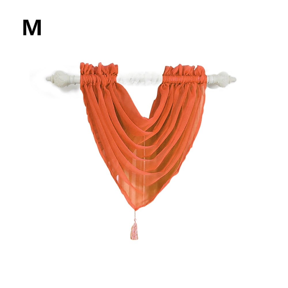 Home Decor Voile Curtain Swags All Colours Pelmet Valance Net Curtains