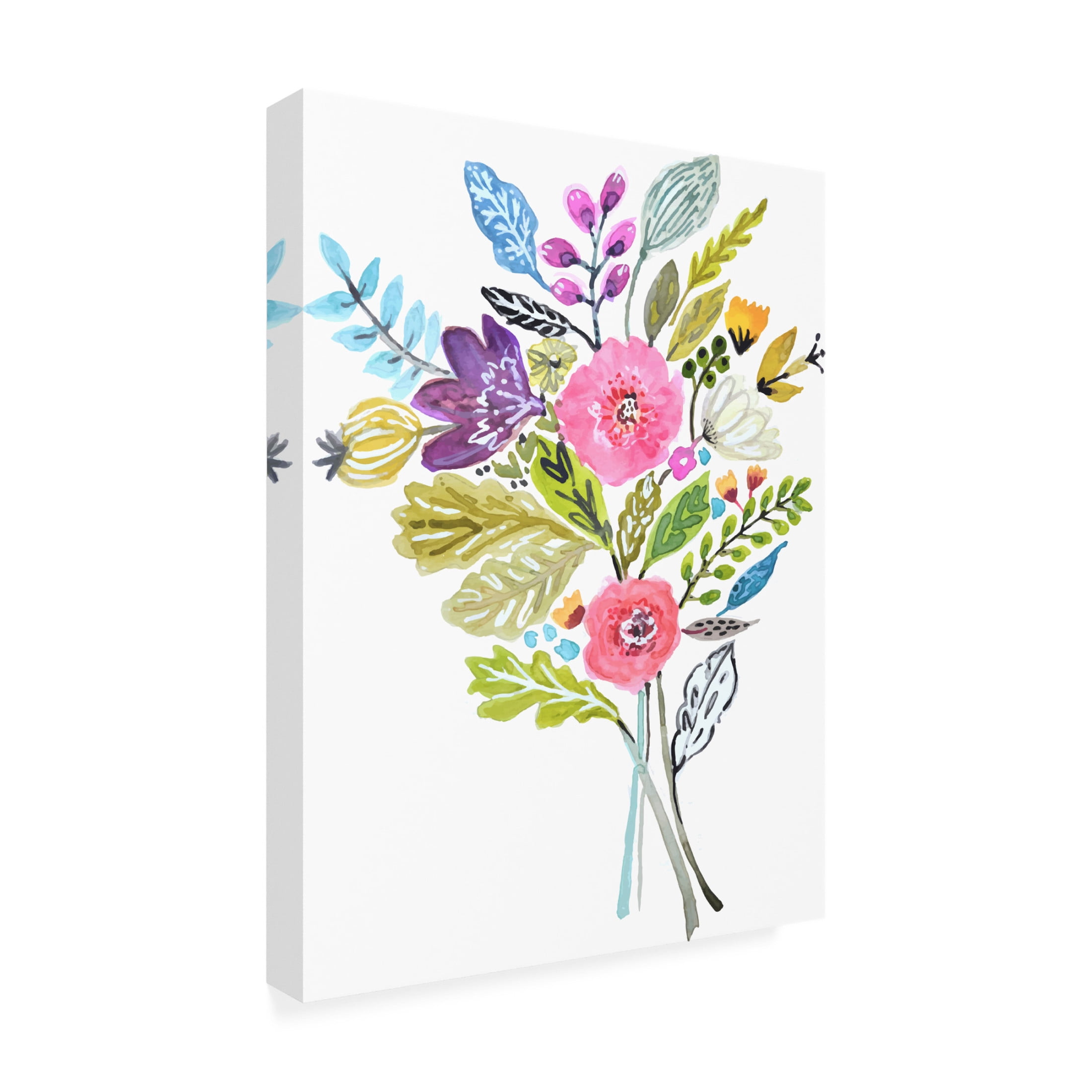 Trademark Fine Art Karen Fields Simple Short Stems III Canvas Wall Art