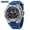 Blue Silver, variant on SMAEL Men Dual Display Sports Watch Waterproof Colorful Bezel Military Quartz Wrist Watch