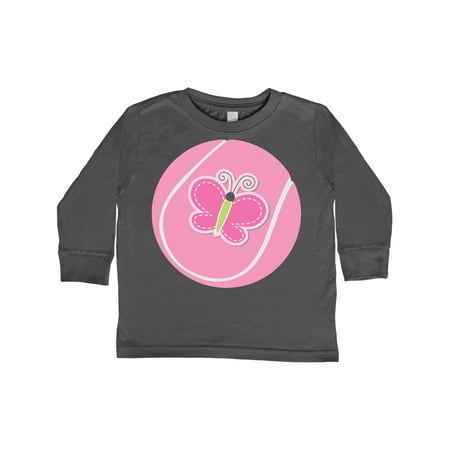 

Inktastic Tennis Pink Ball Gift Toddler Toddler Girl Long Sleeve T-Shirt