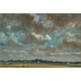 thumbnail image 2 of John Constable 18x13 Gold Ornate Wood Frame and Double Matted Museum Art Print Titled - Extensive Landscape with Grey Clouds (ca. 1821), 2 of 4