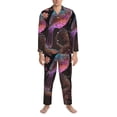 thumbnail image 3 of Sikiie Bird4 Mens Pajama Set, Soft Warm Long Sleeve Sleepwear, Cozy Button-Down Pjs for Men-Medium, 3 of 7