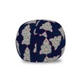 thumbnail image 1 of Oriental Green Storage Toy Bag Chair, Romantic Flowers Curls Traditional Classic Ornamental Pattern, Stuffed Animal Organizer Washable Bag, Small Size, Navy Blue Pale Teal Blush, by Ambesonne, 1 of 3