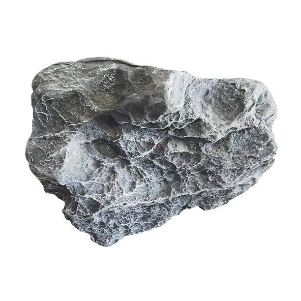 Piedra artificial decorativa de imitación de paisaje, de alta simulación, para proyectos de paisajismo, accesorio gris para decoración de jardín. 28x15x20cm