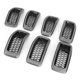 thumbnail image 4 of Reemplazo de modificación del marco de la parrilla del parachoques delantero del coche de 7 piezas para Jeep Cherokee 2014-2018, 4 of 5