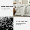 thumbnail image 3 of Peace Nest All-Season Weighted Blanket White Goose Fiber Comforter, Sensory Therapy Deep Sleep, Anxiety Relief, Queen size, 3 of 6