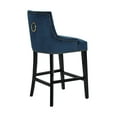 thumbnail image 3 of Chic Home Leigh Button Tufted Velvet Upholstered Counter Stool Chair, 3 of 4