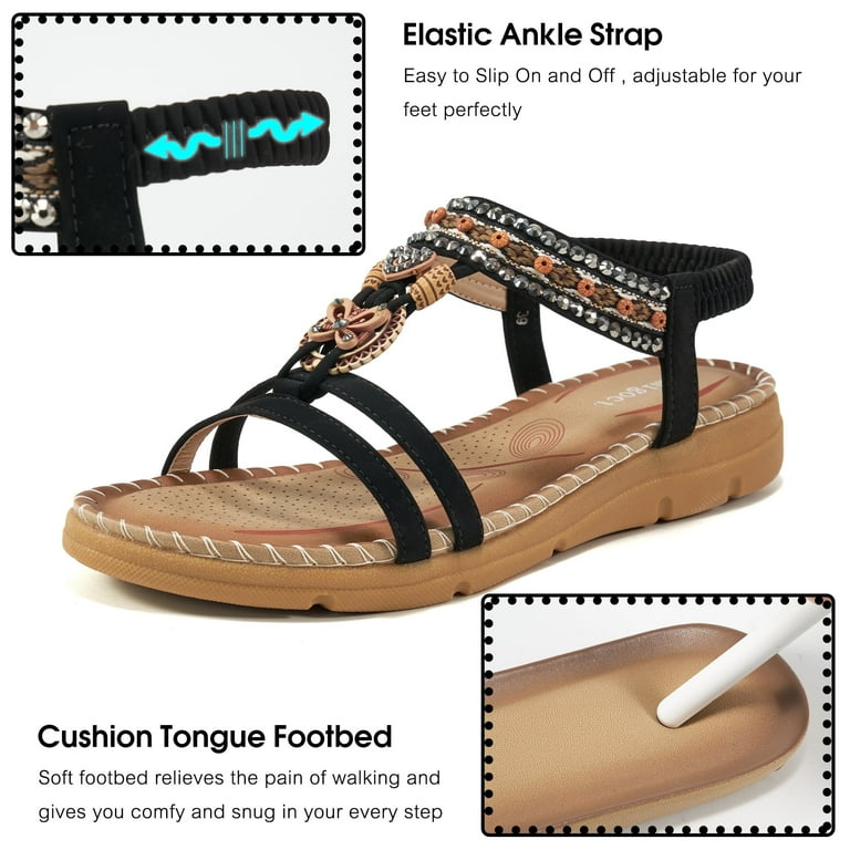 Ablanczoom Elegant Women's Dressy Summer Sandals, Open Toe Ablanczoom Elegant Women's Dressy Summer Sandals, Open Toe