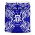 thumbnail image 4 of Juego de Cama Polinesio - Tuvalu Juego de Funda Nórdica Mapa Azul, 4 of 6