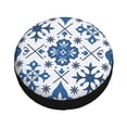thumbnail image 3 of XMXY Traditional Ceramic Portuguese Talavera Spare Tire Cover, Universal Waterproof Cover for Jeep RV Tire Wheel Protection, 17 inch, 3 of 8