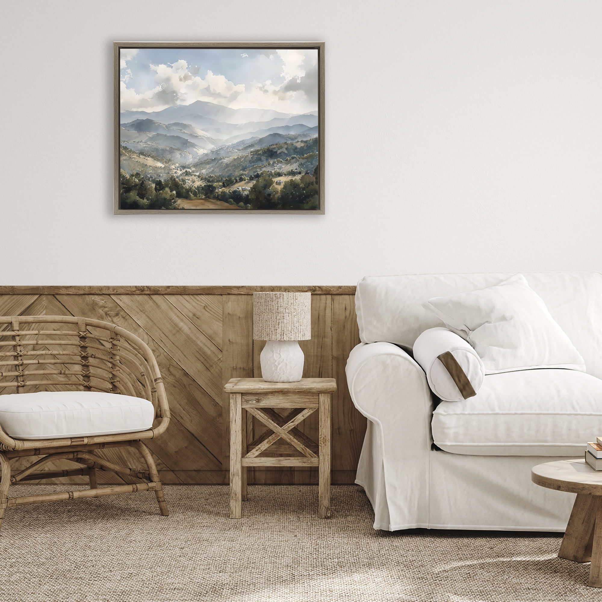 Stupell Industries Everything Under The Sun Brown Framed Floater Canvas Wall Art, design by Franklyn Gregory