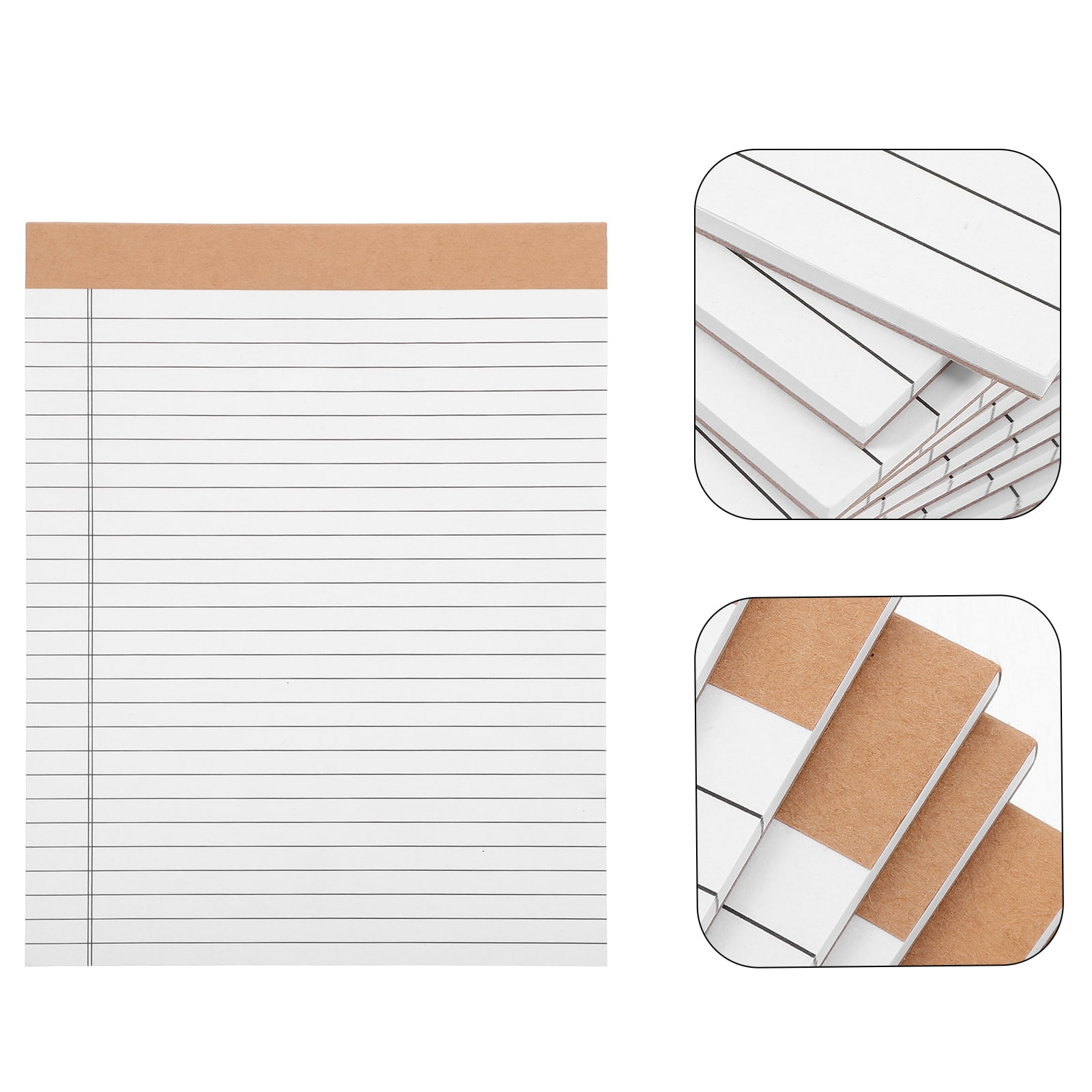 10 Pack Legal Pads Writing Pad 8x11 Inch Lined Writing Note Pads Grocery List Notepad Narrow Ruled Writing Pads