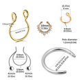 thumbnail image 3 of Anillos Falsos Para La Nariz, Aro Con Clip, Joyería Para El Tabique De Acero Inoxidable, Clip Para La Nariz Sin Perforación, Anillo De Moda Para La Nariz Para Mujer 20 Piezas seitruly AP005787-00, 3 of 6