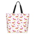 thumbnail image 1 of Easygdp Dachshund Dog Puppy Bolsas Tote para Mujer, Bolsos de Hombro para Viaje, Bolsos de Mano de Gran Capacidad para Compras y Trabajo, 1 of 8