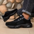 thumbnail image 4 of PLERISE Men's Air Cushion Sports Sneakers, Lightweight Breathable Running and Walking Shoes, Lace-Up Casual Footwear for Gym, Outdoor Activities, and Daily Comfort, 4 of 9