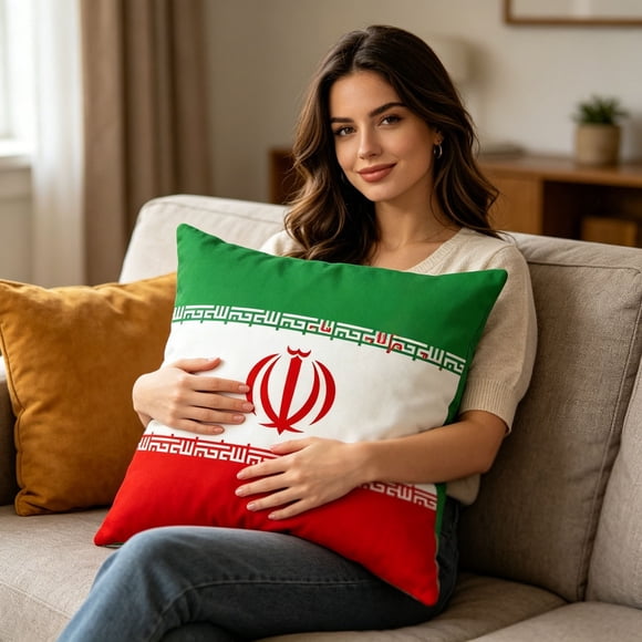 Throw Pillow Covers Flag Printed Cushion Covers Sports Fan Decorative Pillowcases For Car Bar Home Sofa Bedroom Decoration