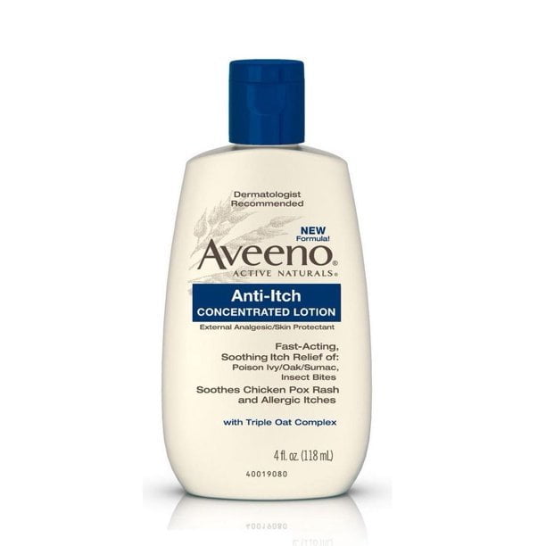 Aveeno Anti-Itch Concentrated lotion w/ Triple Oat Complex 4 oz, 3-Pack