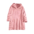 thumbnail image 6 of Meichang Womens Sherpa Fleece Hoodies Winter Soft Warm Fuzzy Pajama Pullovers Long Sleeve Loose Fit Casual Fluffy Hooded Sweatshirt with Pockets Loungewear, 6 of 7