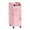 Pink, variant on Tcbosik Rolling Salon Cart with 4 Removable ABS Trays, Lockable Door, Tools Holder Slots & Slide-Out Side Tray, Mobile Beauty Trolley in Pink, 12.4"L x 20"W x 33.8"H