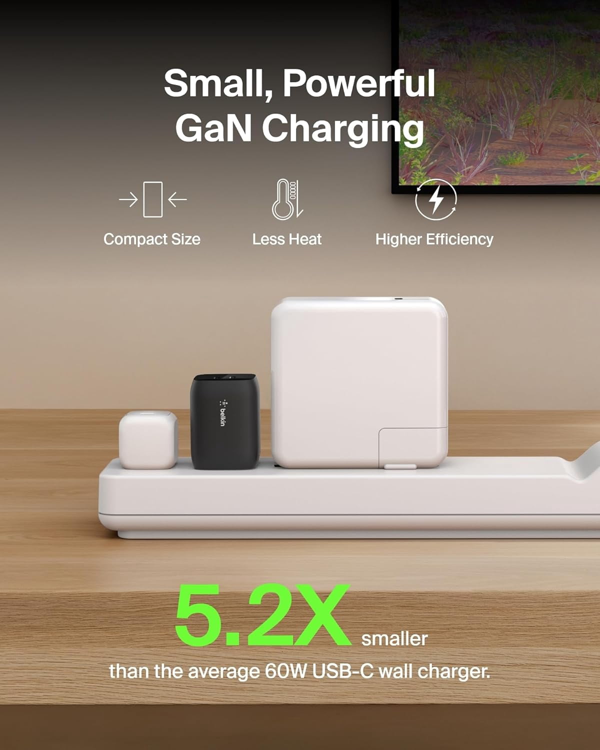 Belkin Gaming Dual USB C Charger Block for Nintendo Switch 2 and Pro Controller w/ 65W GaN Fast Charging, Compatible with Apple iPhone, iPad, MacBook, Samsung Galaxy, Google Pixel & More - Black