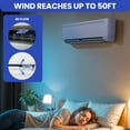 thumbnail image 5 of ModFusion 12000 BTU Mini Split Air Conditioner with Heat Pump System, Smart Indoor Air Conditioner with Remote/Wifi Control, Inverter Compressor, Ductless, 220V, White, 5 of 10
