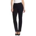 thumbnail image 2 of Jeans Gloria Vanderbilt Amanda de talle alto y corte entallado en negro 8S, 2 of 4