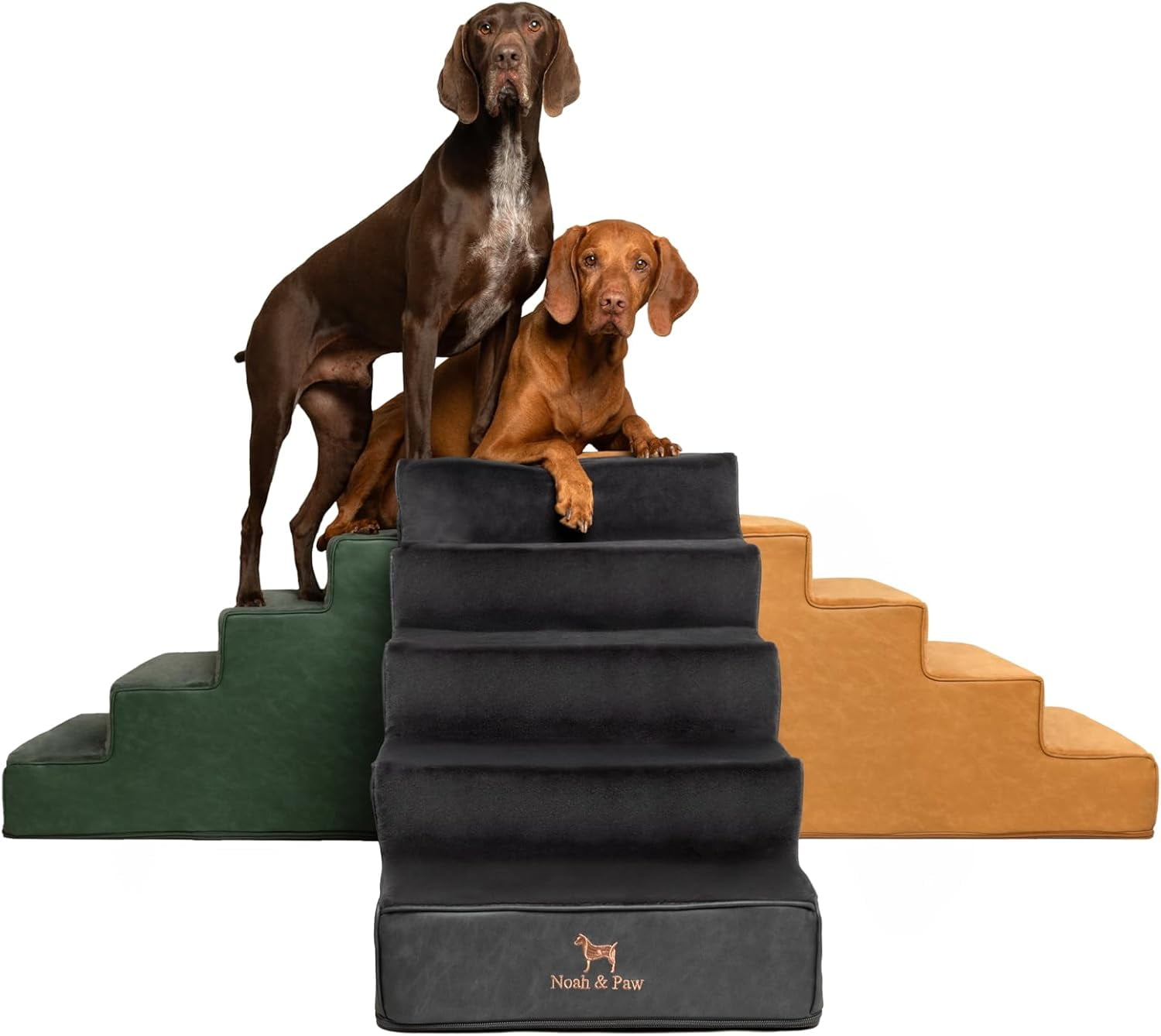 Best Choice Products 4-Step Adjustable Foldable, Wooden Carpeted