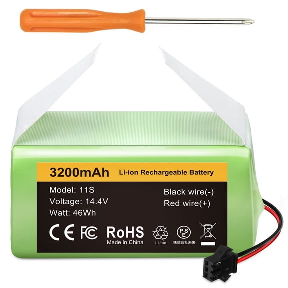 3200mAh 14.4V Li-ion Battery for Eufy RoboVac 11S 11S MAX & Ecovacs Deebot N79S