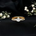 thumbnail image 4 of Rosec Jewels Certified Lab Grown Diamond Wedding Ring Set - EF-VS Quality - Ready To Gift, 14K Yellow Gold, US 7.50, 4 of 8