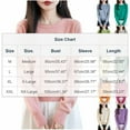 thumbnail image 3 of YueHuiYing Women's Fashion Casual Solid Color Semi-turtle Neck Loose Winter Knitted Sweater Pullover Top, 3 of 6
