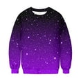 thumbnail image 7 of Wdfiry Women's Sweatshirts Gradient Color Printing Pullover Top Round Neck Long Sleeve Oversized Fall Sweatshirt, 7 of 7