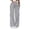 Gray01, variant on Costeam Womens Vertical Stitch Cargo Wide Leg Sweatpants Elastic Drawstring Waist Side Patch Cargo Pockets Soft Heather Knit Loose Straight Solid Color Casual Athletic Lounge Trousers