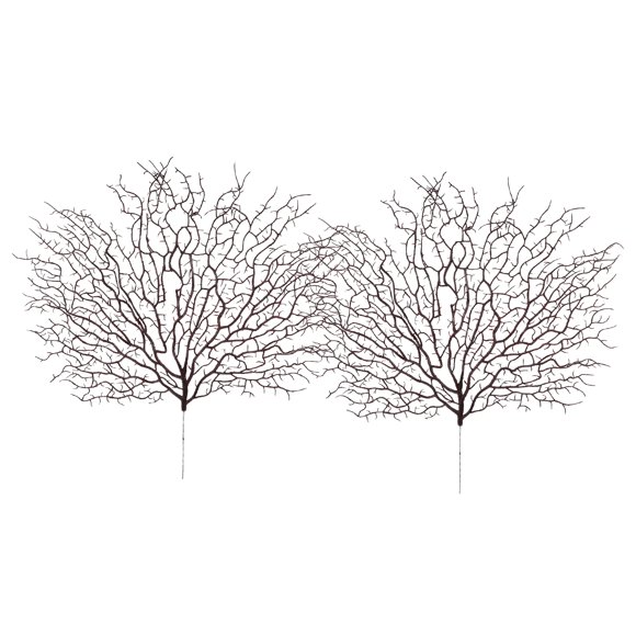 2pcs Artificial Tree Branches Diy Antler Twigs Plastic Branches Artificial Coral Branch