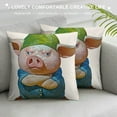 thumbnail image 3 of Standing Pig Plush Toy Cute Piggy Stuffed Animals Pillow Super Soft Piglet Plushie Gifts, 3 of 5