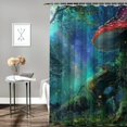 thumbnail image 2 of Orinice Mushroom Forest Gnome Bathroom Decor Set with Hooks, Colorful Luxurious Graphic Print Polyester Fabric Shower Curtain, Chic Modern Washable Design 60x72, 2 of 7