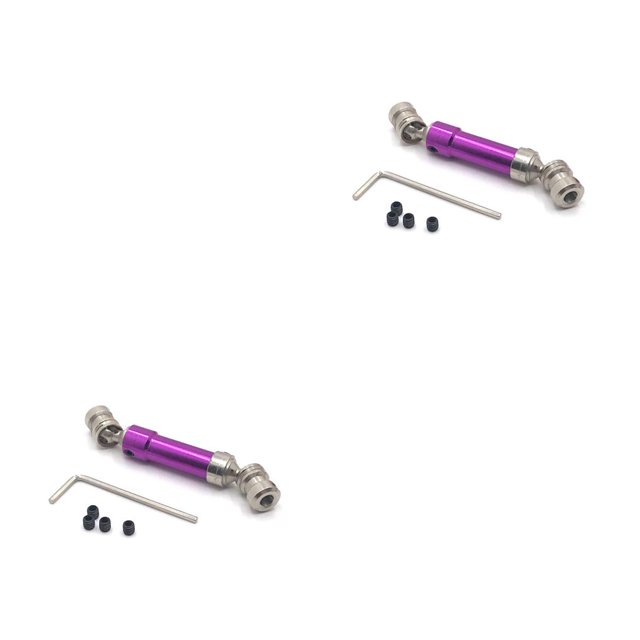 QualitChoice Rear Drive Shaft 1:12 Crawler Parts Replacement for Wltoys 12423 12428 12429 Purple 2Set